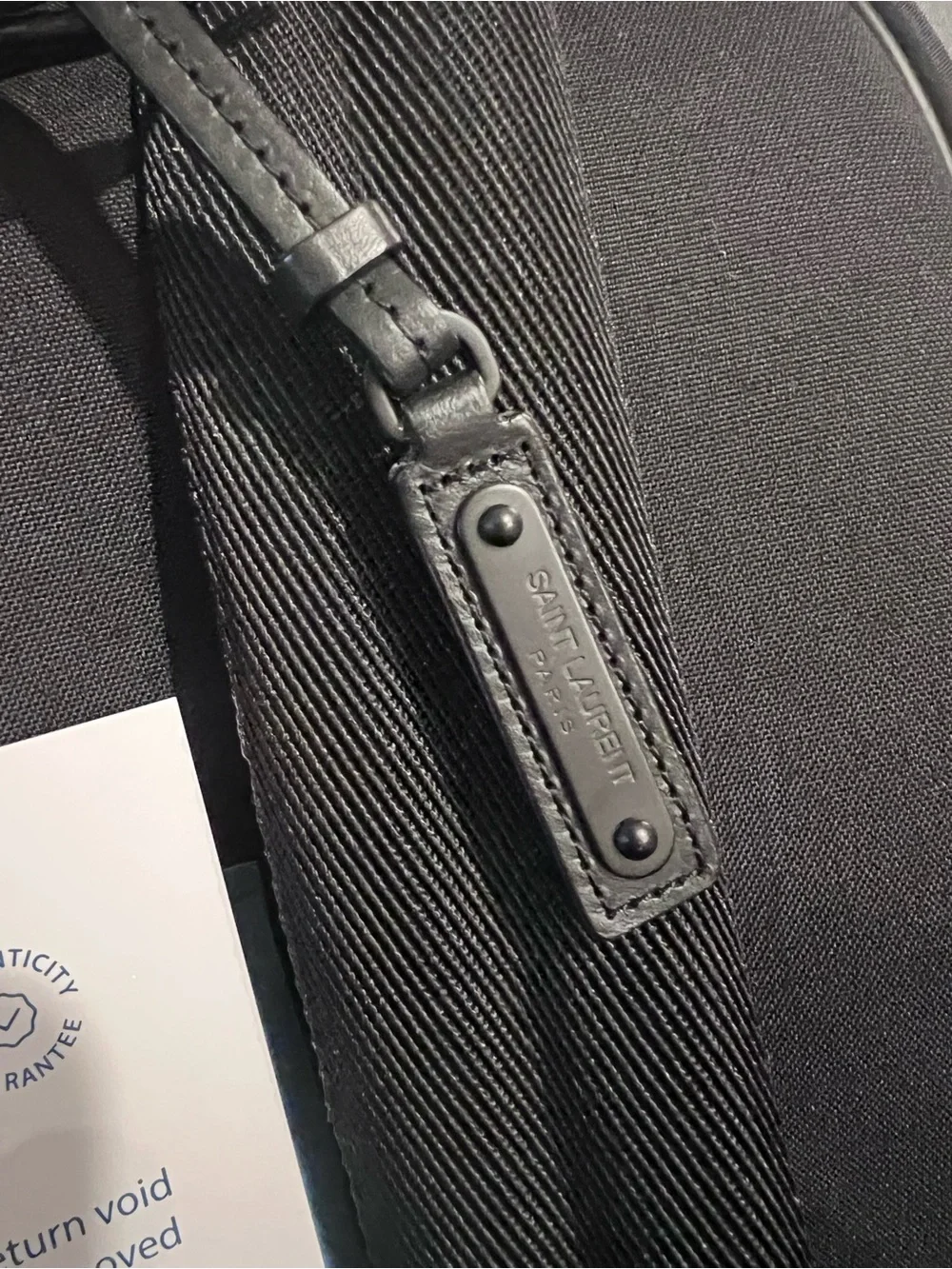 Saint Laurent City Black Nylon Backpack